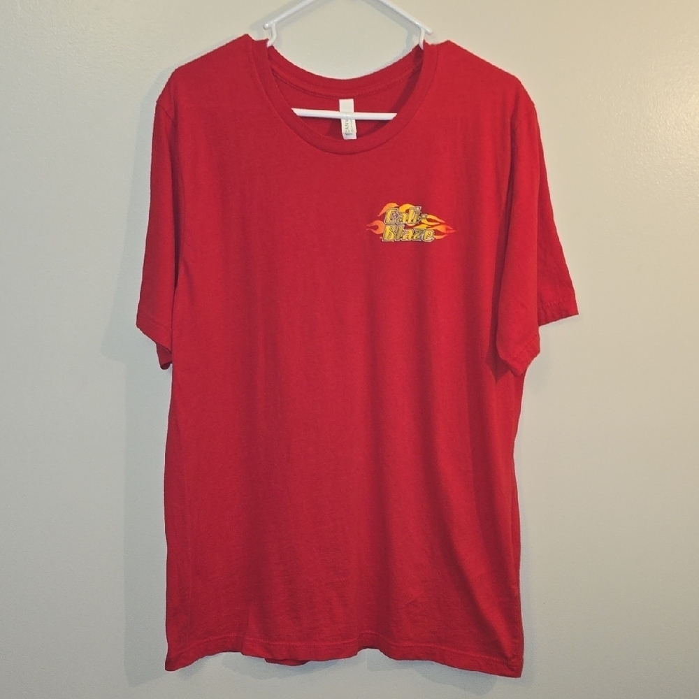 Bella Canvas Red Cali Blaze Graphic Men's Tee XL NWOT Never Worn LOT I